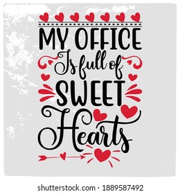 Happy valentine day T shirt Design. Vector print design for T shirt and other uses. 