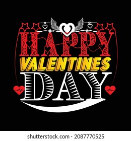 happy valentine day t shirt design 