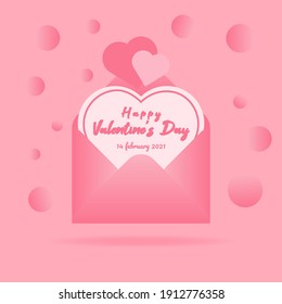 Happy Valentine Day Template Vector Design