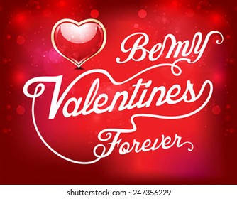 Happy Valentinstag, Texthintergrund, Vektorgrafik