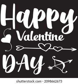 Happy Valentine Day T-Shirt Design ,Vector File