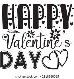 Happy valentine day t-shirt design ,vector file.