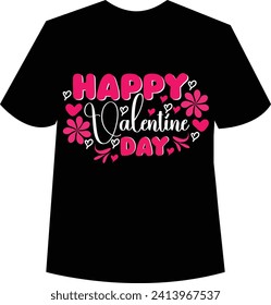 Happy Valentine Day T-Shirt Design