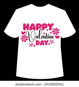 Happy Valentine Day T-Shirt Design