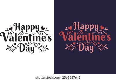 Happy valentine day t-shirt design vector