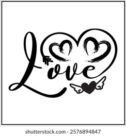 Happy Valentine day T-shirt Design, Love Day, Valentine day, 14 February,