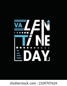 Happy Valentine Day Typography Design
