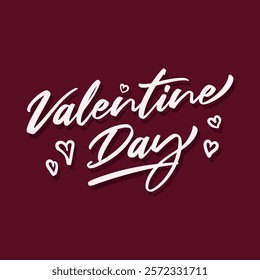 Happy Valentine Day Typography Vector Design. Valentine Greeting Card