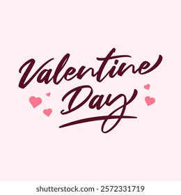 Happy Valentine Day Typography Vector Design. Valentine Greeting Card