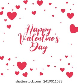 Happy Valentine day vector art design 