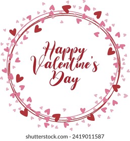 Happy Valentine day vector art design 