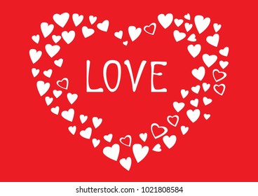 Happy Valentine Day Vector Background.