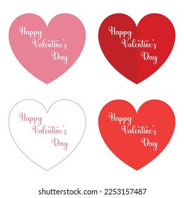 Feliz diseño de vectores de San Valentín