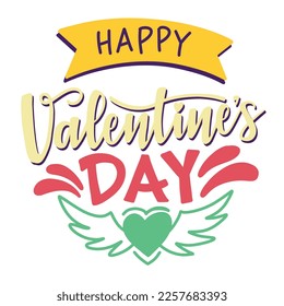 Happy valentine day vector illustration