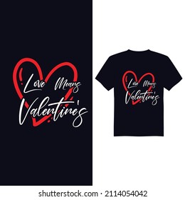 Feliz diseño de camisetas vectoriales de día valentino
