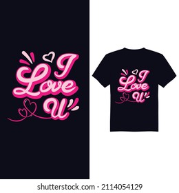 Happy valentine day vector t shirt design