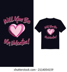 Happy valentine day vector t shirt design