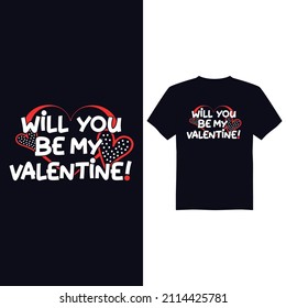 happy valentine day vector t shirt design