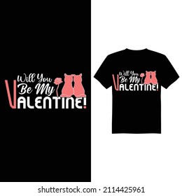 happy valentine day vector t shirt design