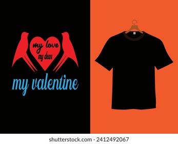 happy valentine day vector for t shirt design