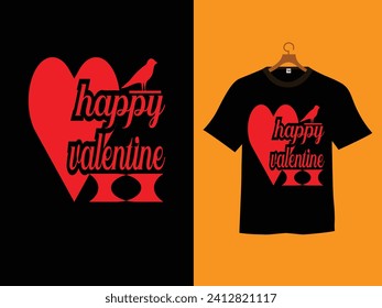 happy valentine day vector for t shirt design