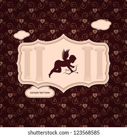 happy valentine day, vintage background