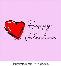 Happy valentine days card Vektorgrafik für Liebhaber
