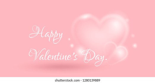 happy valentine day,white heart shaped,lovely card with heart,creative drawn hands made text,elements,love,flyers, invitation,brochure,banners,posters, isolated pink background