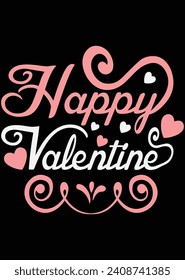 Happy Valentine eps cut file for cutting machine