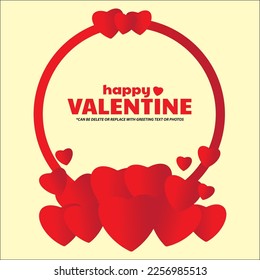 marcos de San Valentín feliz y fondo para tarjetas de felicitación o como marcos de fotos de seres queridos