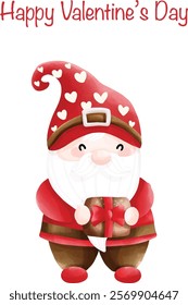 Happy Valentine gnome text box