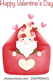 Happy Valentine gnome text box