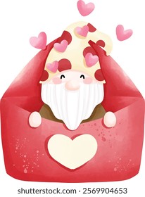 Happy Valentine gnome text box