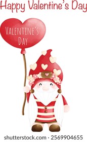 Happy Valentine gnome text box