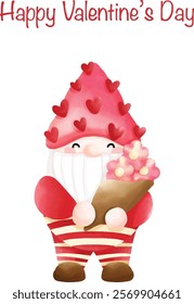 Happy Valentine gnome text box