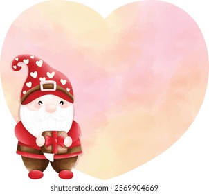 Happy Valentine gnome text box