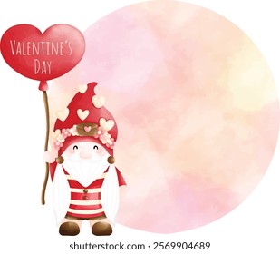 Happy Valentine gnome text box