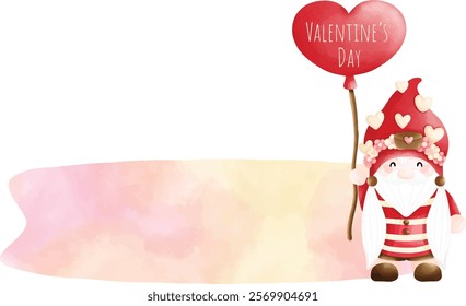 Happy Valentine gnome text box