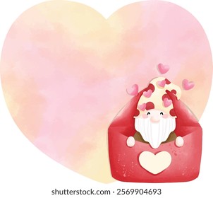 Happy Valentine gnome text box