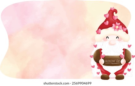 Happy Valentine gnome text box