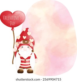 Happy Valentine gnome text box