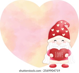 Happy Valentine gnome text box