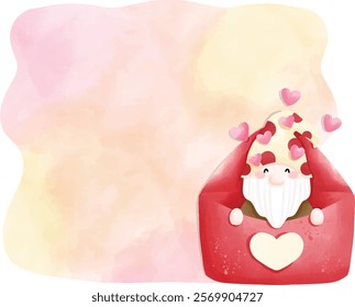 Happy Valentine gnome text box