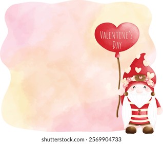 Happy Valentine gnome text box