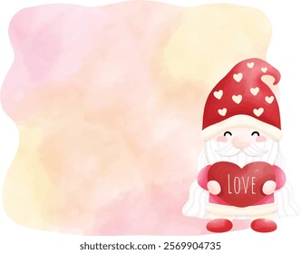 Happy Valentine gnome text box