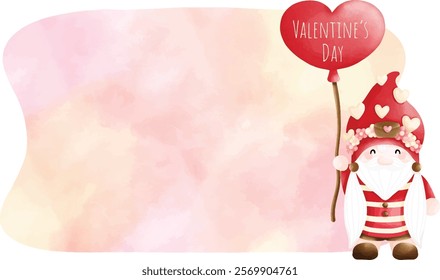 Happy Valentine gnome text box