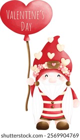 Happy Valentine gnome text box