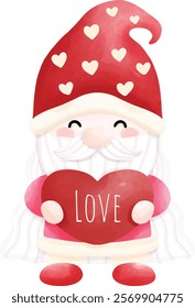 Happy Valentine gnome text box