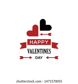Happy Valentine Greeting Card Logo