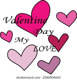 Happy valentine heart lovely wallpaper